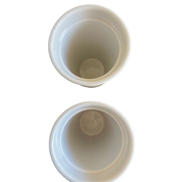 Starbucks Set of 2 Mermaid Ceramic 12oz Menu Travel Mug no lids - Picture 4 of 4